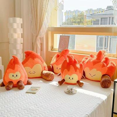 Douyin Xiaohuo Man Co-raising Elf Flame Plush Toy Pillow Doll Flame Doll Pillow Holiday Gift Female