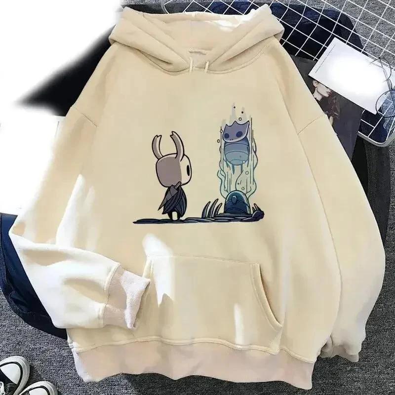 Hollow Knight Hoodies Men Korea Ulzzang Grunge Y2k Aesthetic Men and Women Autumn and Winter Pullover Hoddies Graphic Streetwear