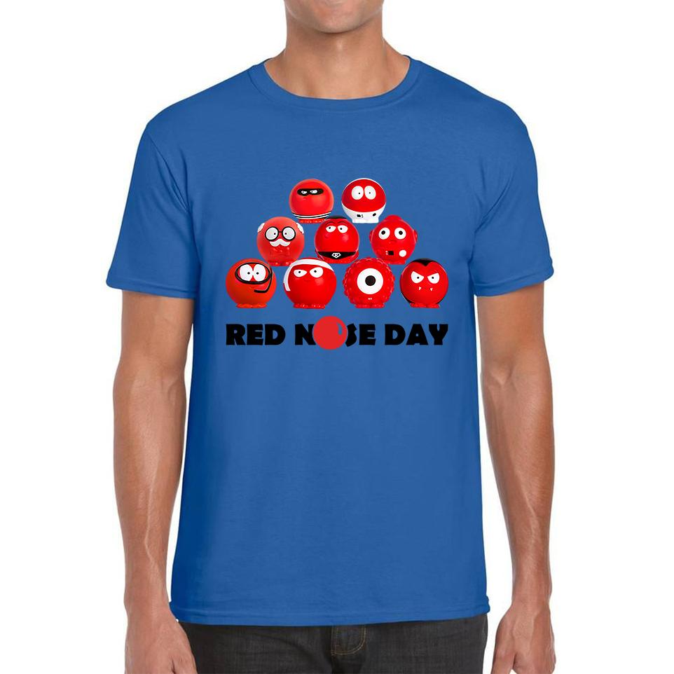 Red Nose Day Comic Relief Noses Unisex Mens T Shirt Womens Tops Tees 3XL