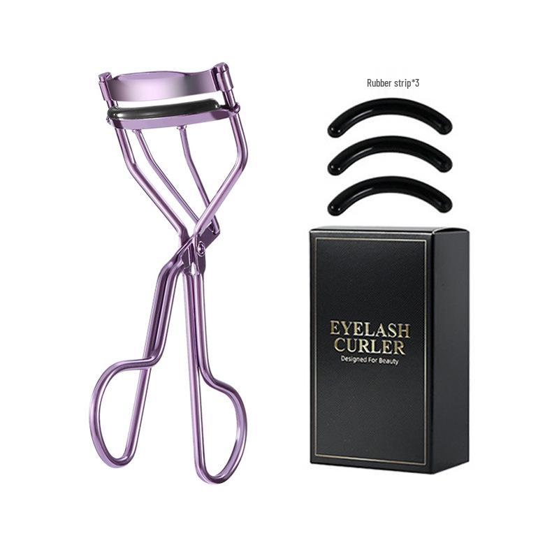 Stainless Steel Eyelash Curler - Natural Sunflower Design, No Pinch