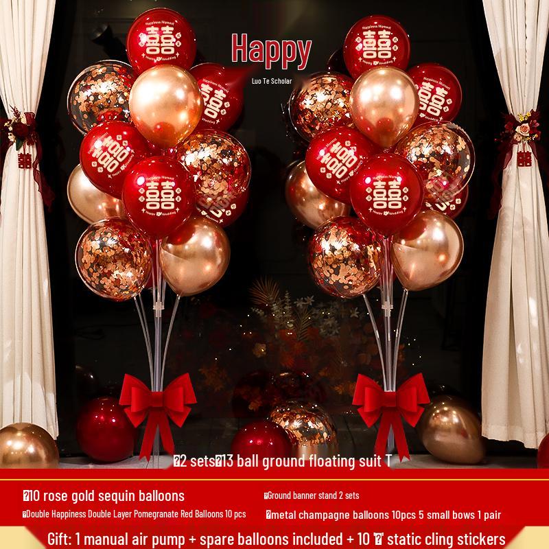 Wedding Balloon Pillar and Aisle Décor Set for Engagements and New Home Celebrations.
