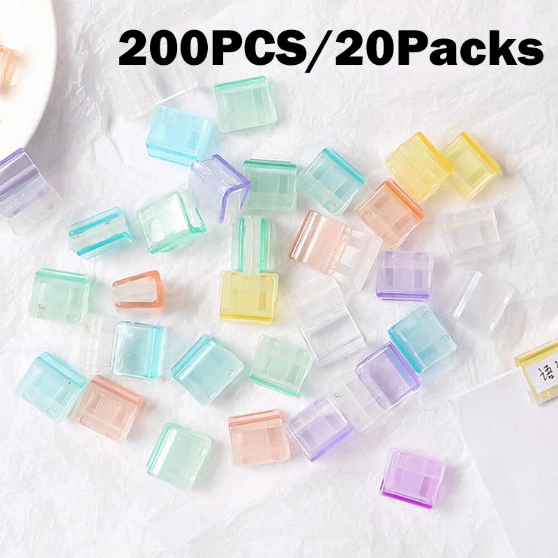 10-200PCS Creative Push Clip File Organizer Test Paper Storage Classification Folder Binder Clip for Documents Books Office