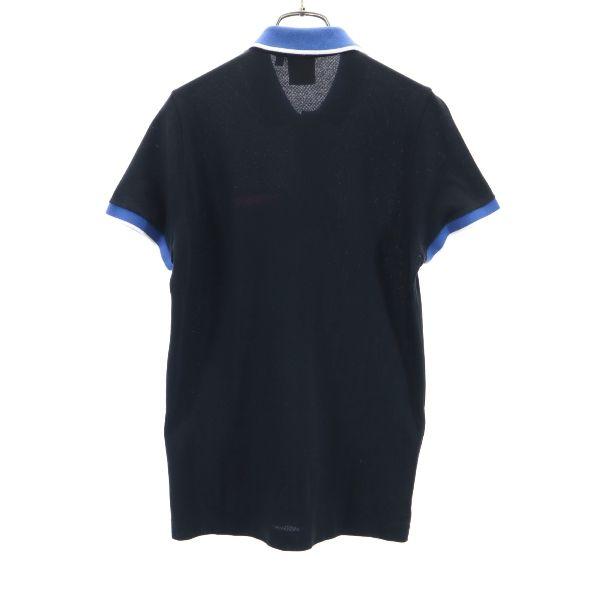 LACOSTE L!VE Short Sleeve Polo Shirt 3 Black Men's Used