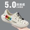 Hole shoes men's new summer wear breathable thick-soled casual sports wear-resistant stepping on shit feeling beach wading sandals