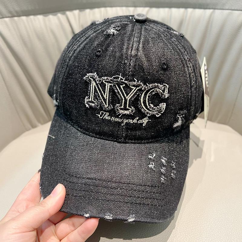 

Meimeier New arrival denim washed duck tongue hat women s soft top american popular baseball cap trendy sun hat adjustable