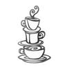 Wrought Iron Coffee Bar Decor for Kitchen, Wall Art Set of 1