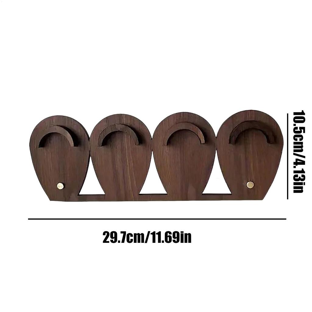 Bracelet Holder Organizer Wooden Multi-Hole Jewelry Organizer Display Rustic Storage Rack Decorative Space Saving Home Decor For