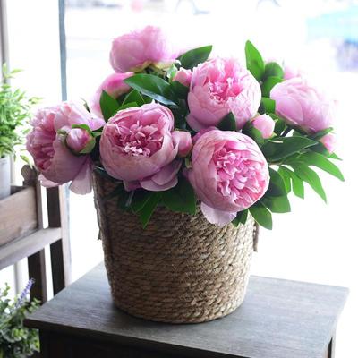 Silk Peony Bouquet for Wedding, Home, and Living Room Decor – Artificial Floral Arrangement