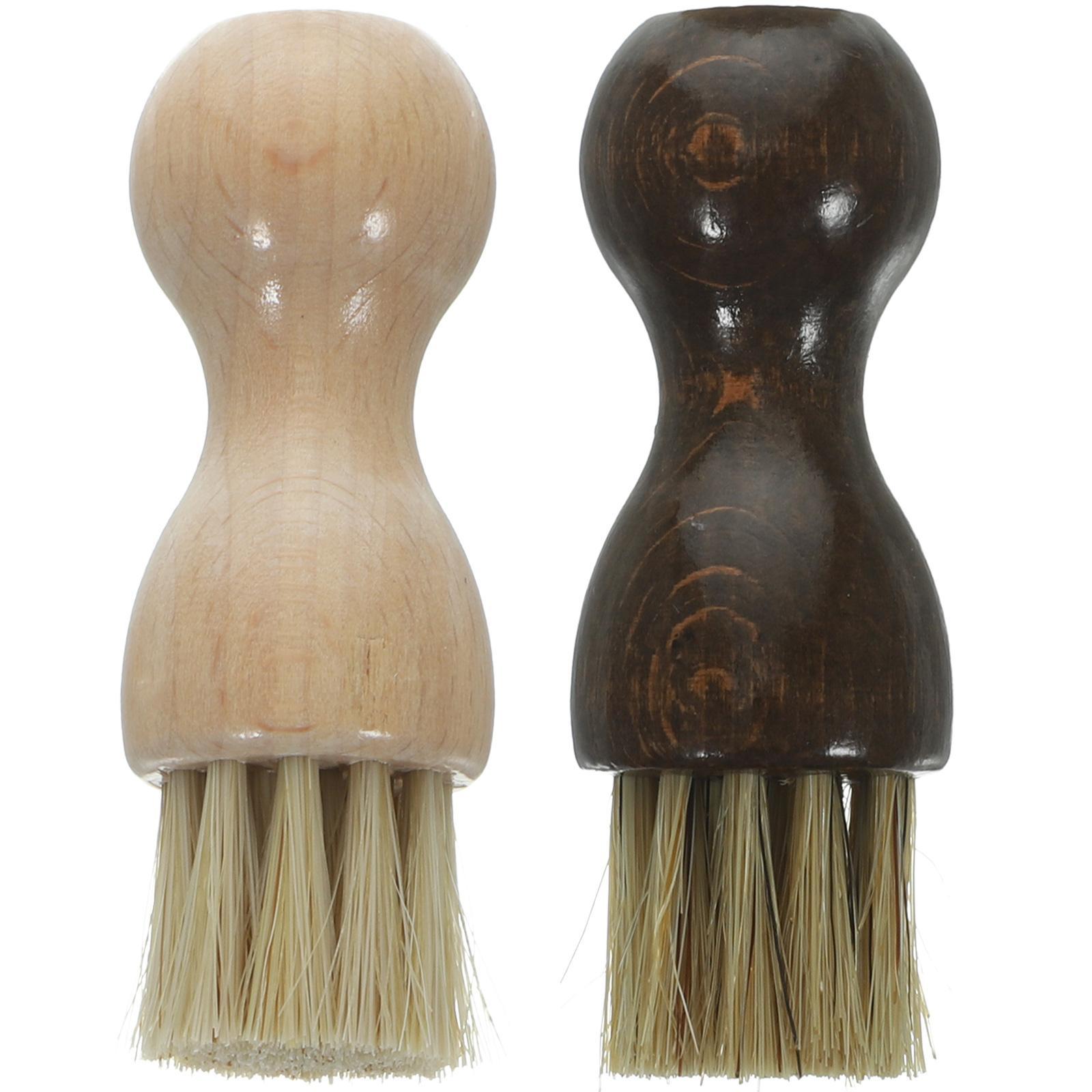 

2 шт. Щетка для полировки обуви Замшевые ботинки для чистки Грязеочиститель Спортивная обувь Уличная Свиная щетина