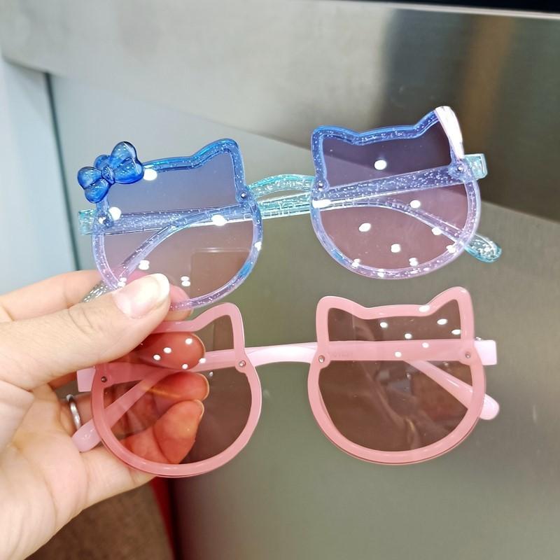 Children'S Sunglasses Girls Uv Protection Cute Super Cute Baby Glasses Little Girl Soft Legs Silicone Polarized Sunglasses