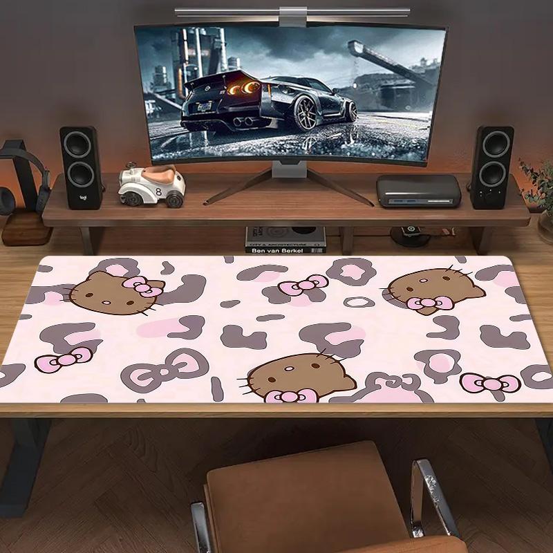 Hello Kitty2 Print Cushion Non-slip Laptop Tablet Big Mousepad XXL Mat Mini PC Playmat With Lock edge