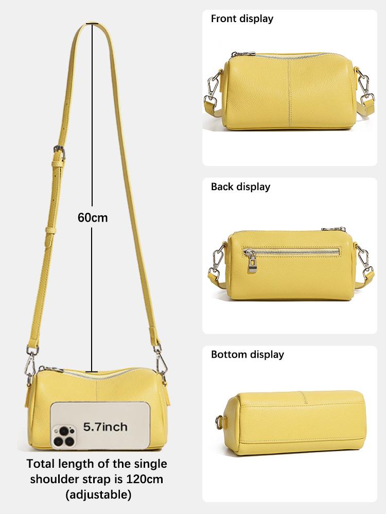 Zency 100% Genuine Leather Ladies Shoulder Crossbody Bag