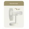 Plastic USB Rechargeable Fan Adjustable Height Desktop Fan New Mini Electric Fan  Summer