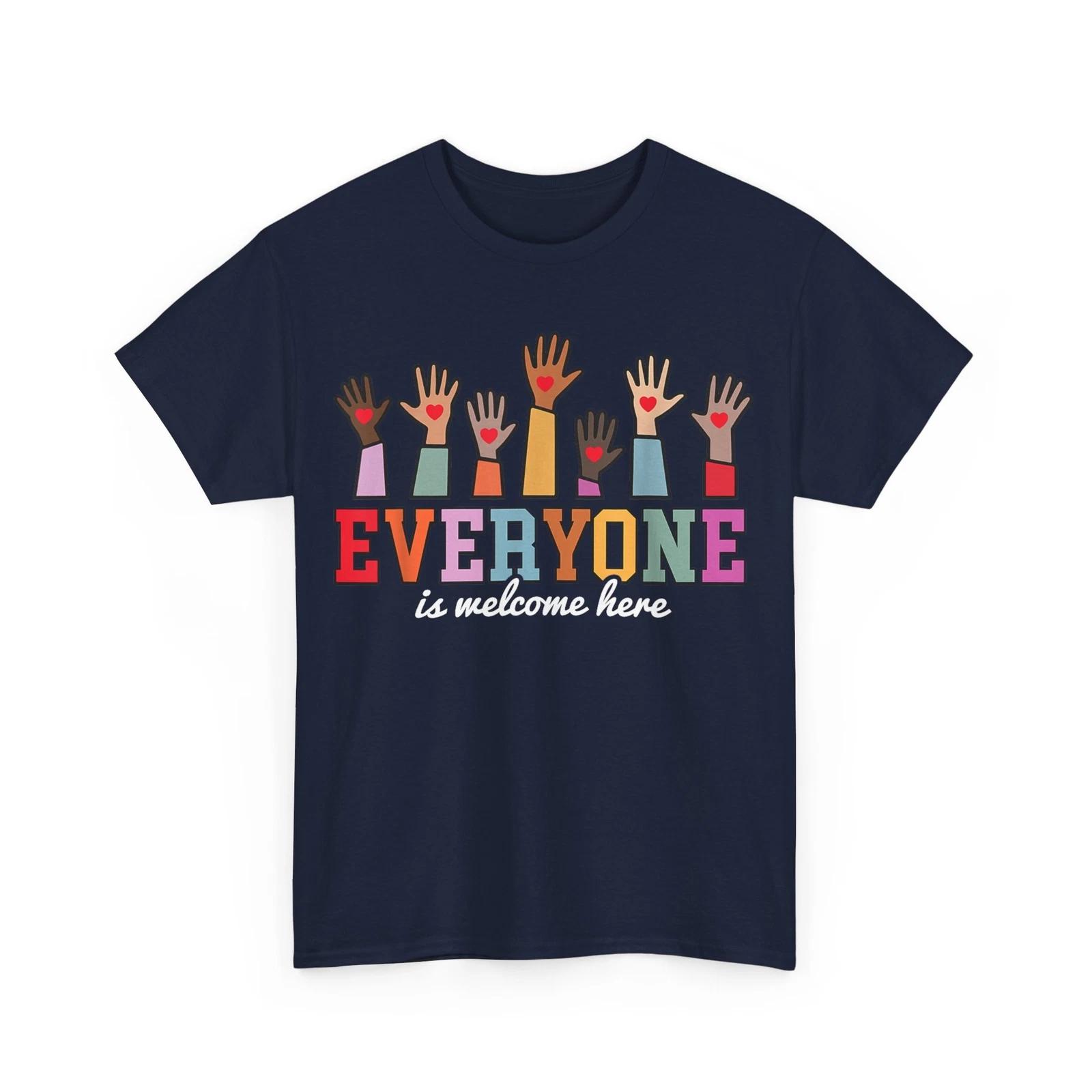 

Everyone Is Welcome Here Idaho Teacher T shirt S