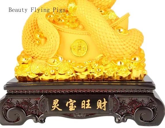 1PCS Handmade Creative Resin Zodiac Snake Ornament Home TV Cabinet Wine Cabinet Decoration housewarming Gift