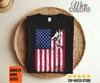 Climbing American Flag USA US Patriotic T-Shirt, Gift Climber Bolder Boulder, Mountain Climb Bouldering Rock Walls Indoors Outdoors Present,
