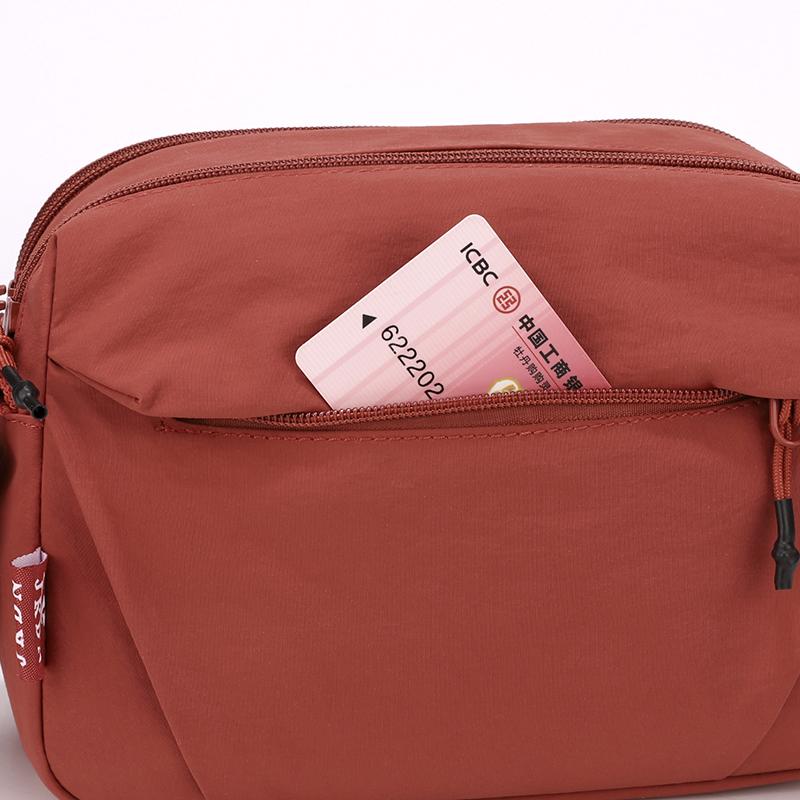 Vattentät Nylon Crossbody-väska med Flera Fickor Casual Axelväska för Kvinnor