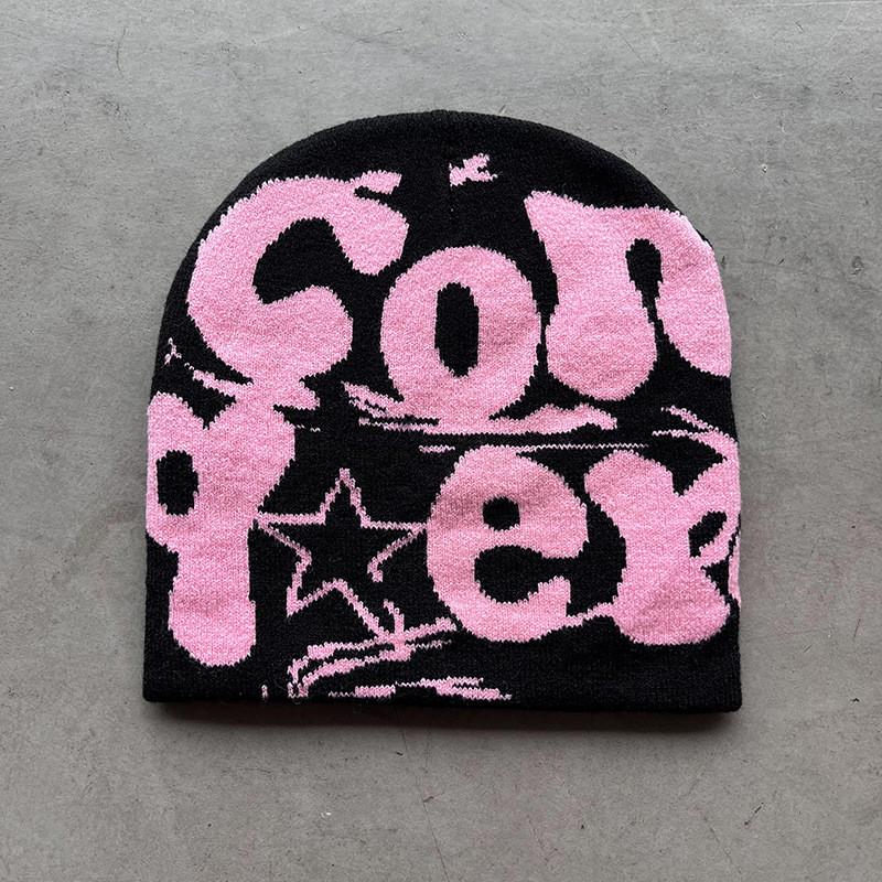 

Stylish Acrylic Beanie Hat For Men Women With Letter Embroidery For Cold Weather Black Rose