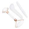 3pcs Jadestone Face Roller Gua Sha Set Anti Aging Improve Circulation Gua Sha Scraping Massage Tool