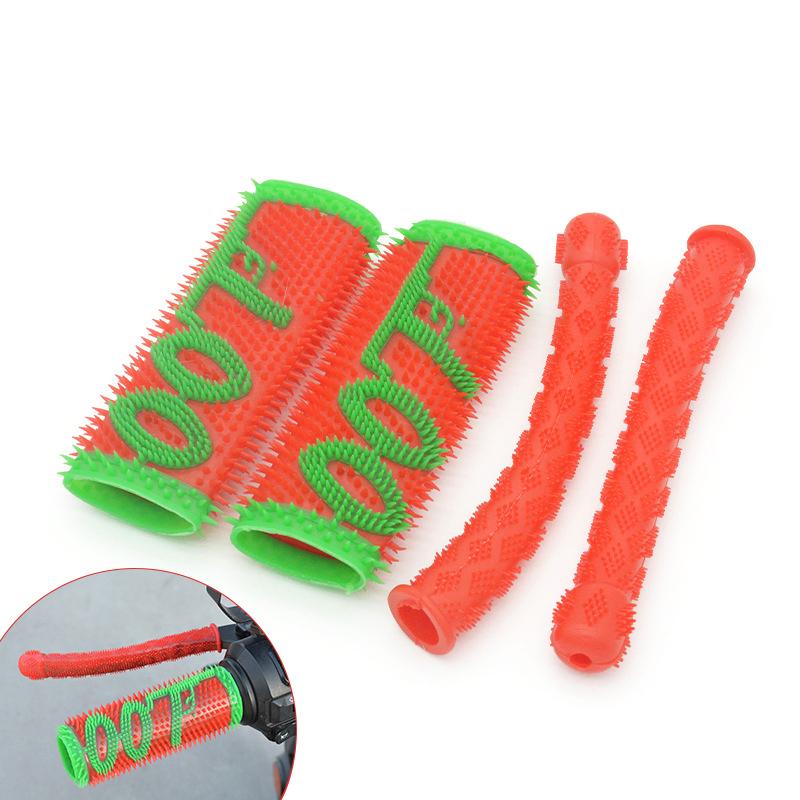 

1 Set Motorcycle Handle Bar Covers Anti-slip Waterproof Motorcycle Handle Guard Covers Riding Hand Grip Wrap For Driving Safety