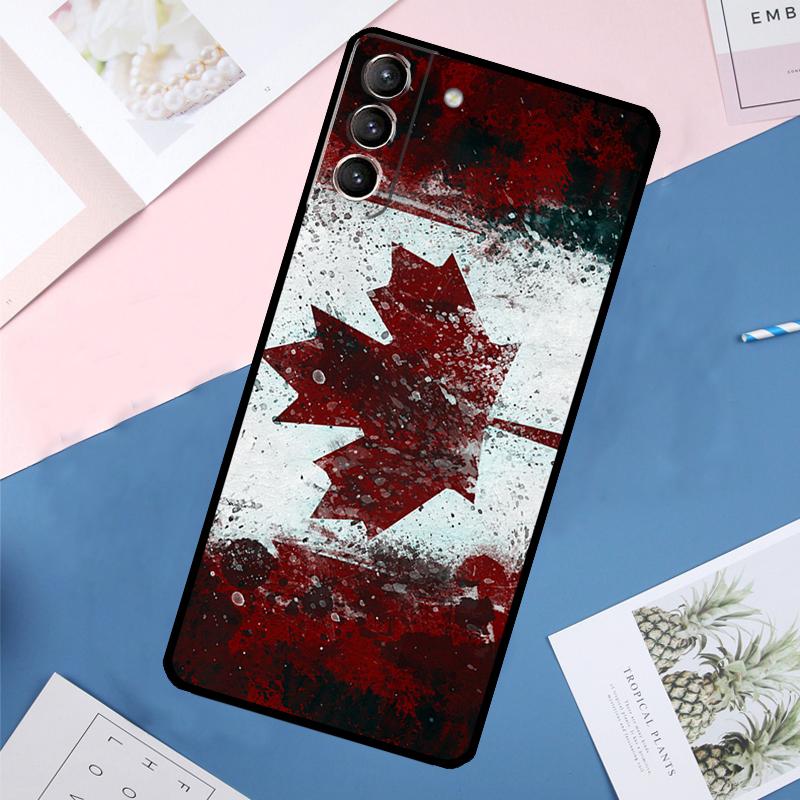 Canada Canadian Flag Case For Samsung Galaxy S24 Ultra S21 S22 S23 S25 Ultra S9 S10 Plus S20 FE S25 FE Back Cover