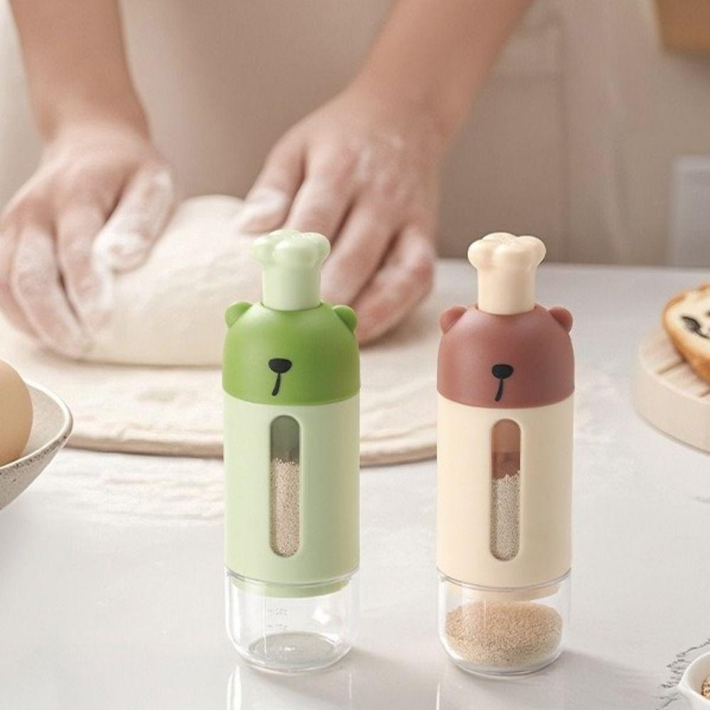 2Pcs Sealed Quantitative Seasoning Bottle Dustproof Spice Container Practical Salt Organizer  BBQ