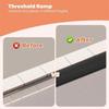 1PC 0.9mx5cm Multi-Purpose Ramp Mat Door Threshold Ramp- Self-Adhesive, Durable, Non-Slip, Suitable for Robotic Vacuums