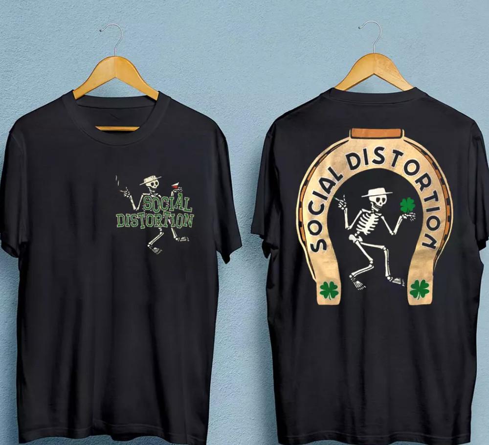 

Вінтажна ретро футболка Social Distortion НОВА Чорна 2 СТОРОНИ Розмір S-5XL ND610 Унісекс Футболка S