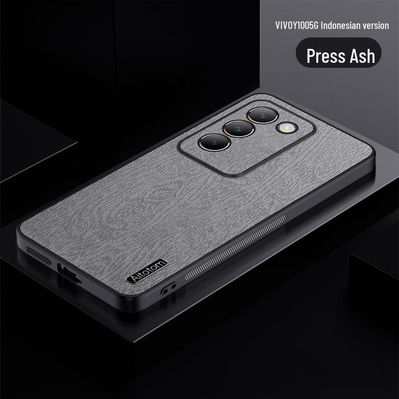 

Простой защитный чехол из кожи от падений для Vivo Y100 5G индонезийской версии и Y100 4G иностранной версии Y200/V29E