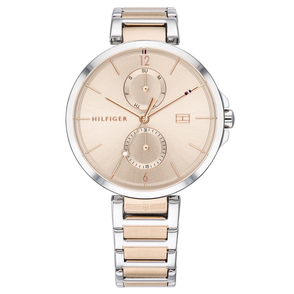 

Tommy Hilfiger Двухцветные многофункциональные часы из розового золота с кварцевым 1782127 циферблатом из розового золота