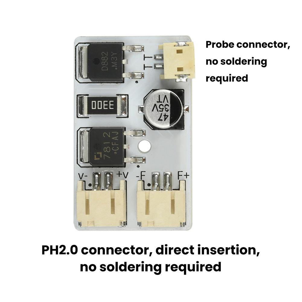 DC 12V PC CPU Fan Temperature Control Speed Controller Board Speed Controller Temperature Probe DIY Fan Speed governor