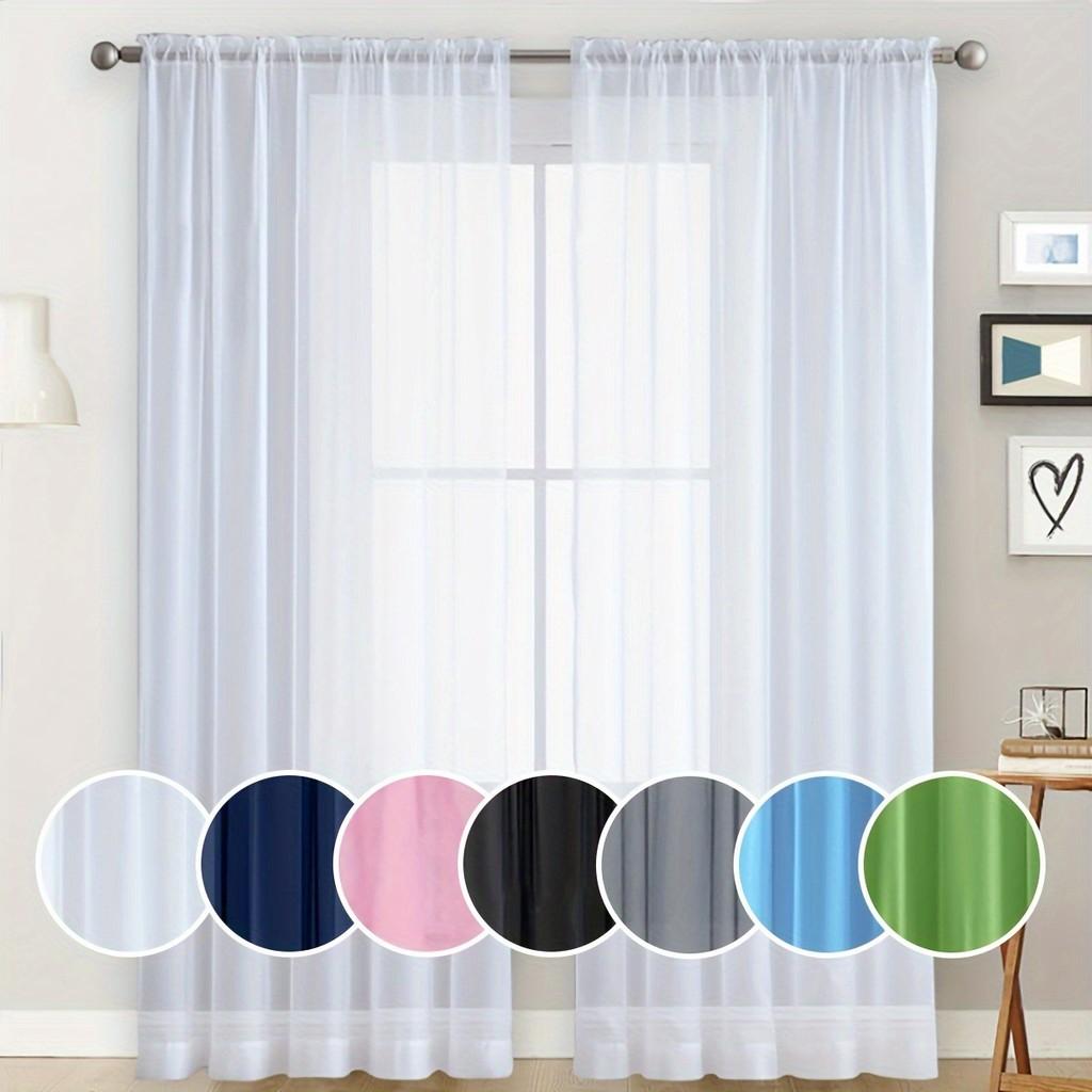 Polyester Semiblackout Window Drapery For Office And Bedroom