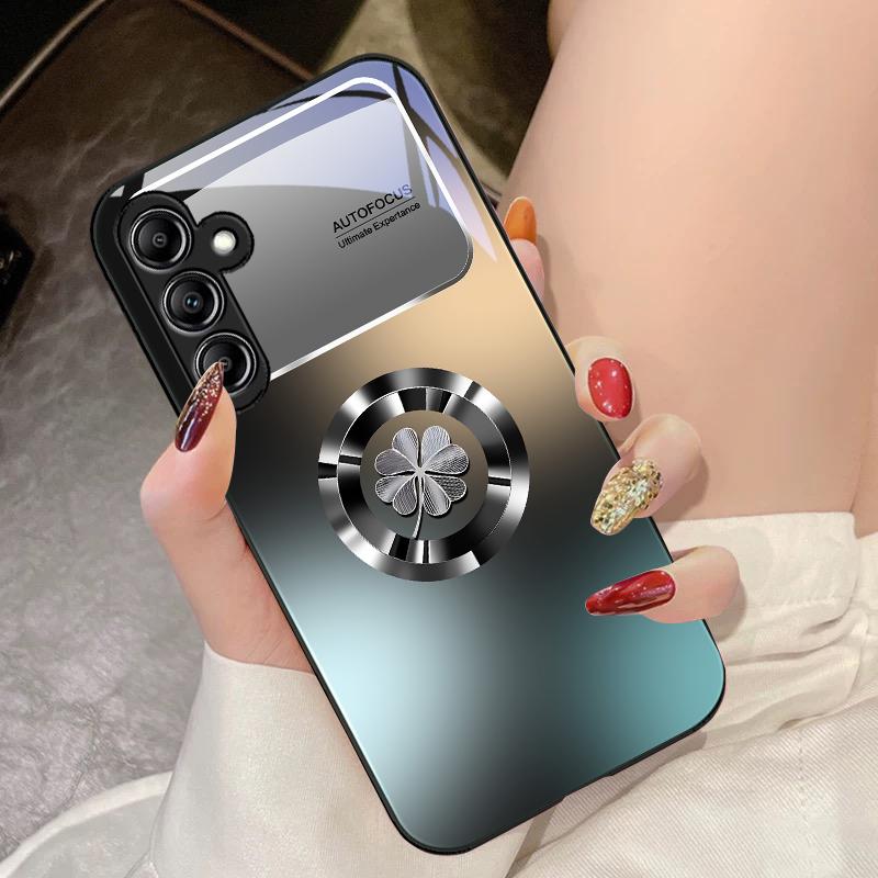 Farbverlauf-Blumen für Samsung Galaxy A14 4G 20 30 52 20S 21S 22 A32 33 34 42 50 51 53 54 70 71 72 73 5G Glas-Handyhülle