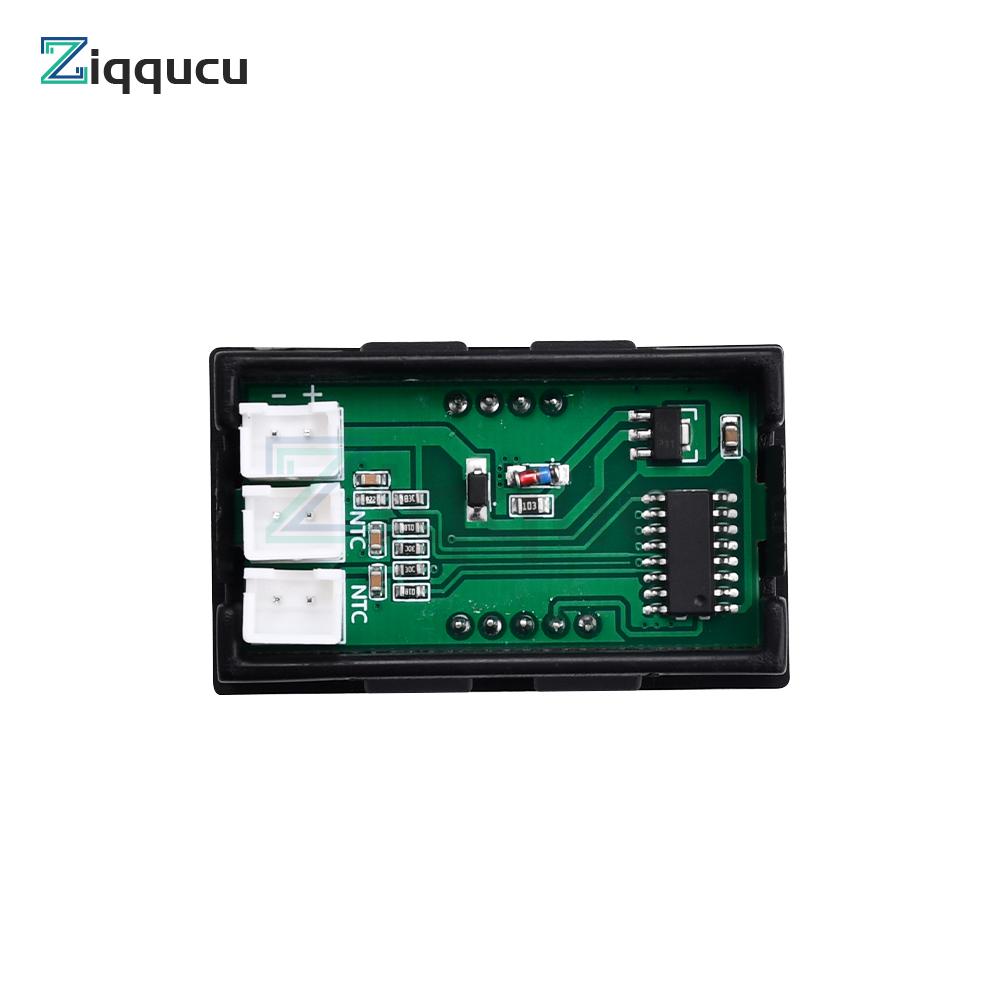DC4-30V DC LED Display Dual Digital Temperature Red Blue Green Digital Temperature Sensor With NTC 10K 3950 Probe Cable