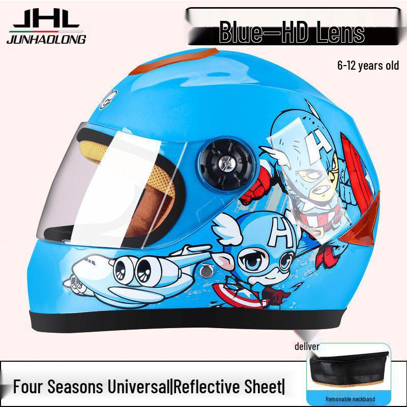 Electric Full Face Anti-Fog Winter Windproof Unisex Motorcycle Helmet