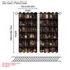 2pc, Drapes Bookshelf Skull Floral Candles Machine Washable Polyester,Without Electricity Family Party Suitable for Carnival
