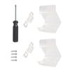 2pcs Clear Door Handles Easy to Install Anti Slip Door Handles Ensuring Secure & Stylish Use High Strength Accessory