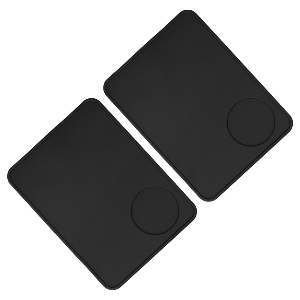 2 Pcs Coffee Tamper Mat Anti Slip Silicone Coffee Powder Tamping Pad for Home Kitchen Bar