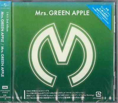 CD MRS.GREEN APPLE  Mrs.green APPLE UPCH20443 UNIVERSAL 2017 Japan Obi Japanese PopRock
