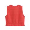 2025 Spring Women's European-American Style Sleeveless Knit Vest & Pleated Skirt Set