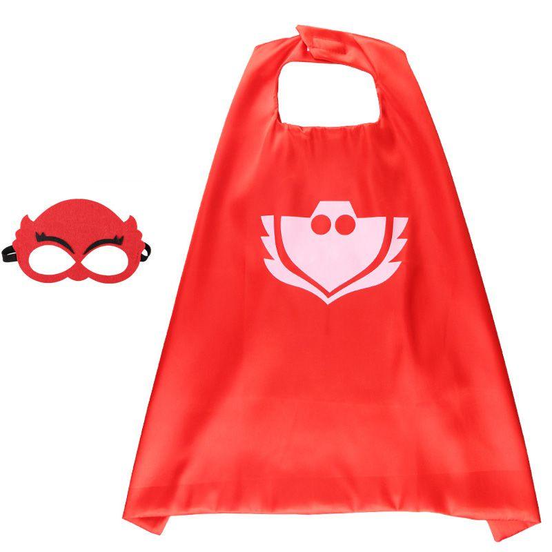 

Костюм PJ Masks от Noblekids с стильными плащами и масками для Хэллоуин-вечеринок Red Cape+Mask,70*110cm/27.56*43.31in