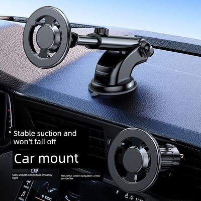 New Magnetic Car Mount Magsafe Foldable Phone Holder with 360-Degree Rotation for Dashboard Navigation with Strong Magnetism