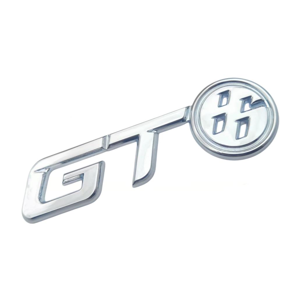 1Pc 3D Metal GT Logo Car Hood Fender Trunk Rear Bonnet Nameplate Decal Emblem Badge Sticker