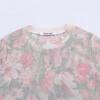 2025 Spring Women's European & American Style Floral Knit Top