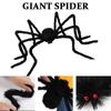 NEW 200cm/79 Inch Halloween Large Spider Plush Fake Hairy Spider Props Halloween Party Scary Decoration Indoor Outdoor Yard Toys 200cm