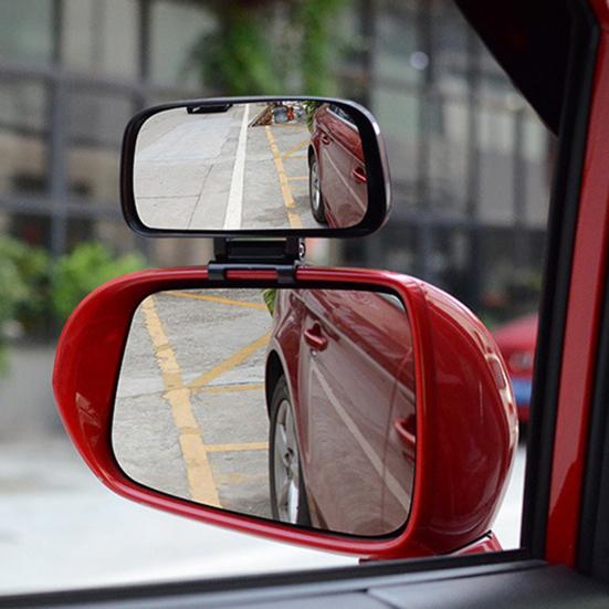 

Зеркало заднего вида Yousheng для автомобиля Зеркало для слепых зон Регулируемый угол Универсальное Простое Установка Широкоугольное Дополнительное Зеркало Для Хода Задним Ходом чёрный