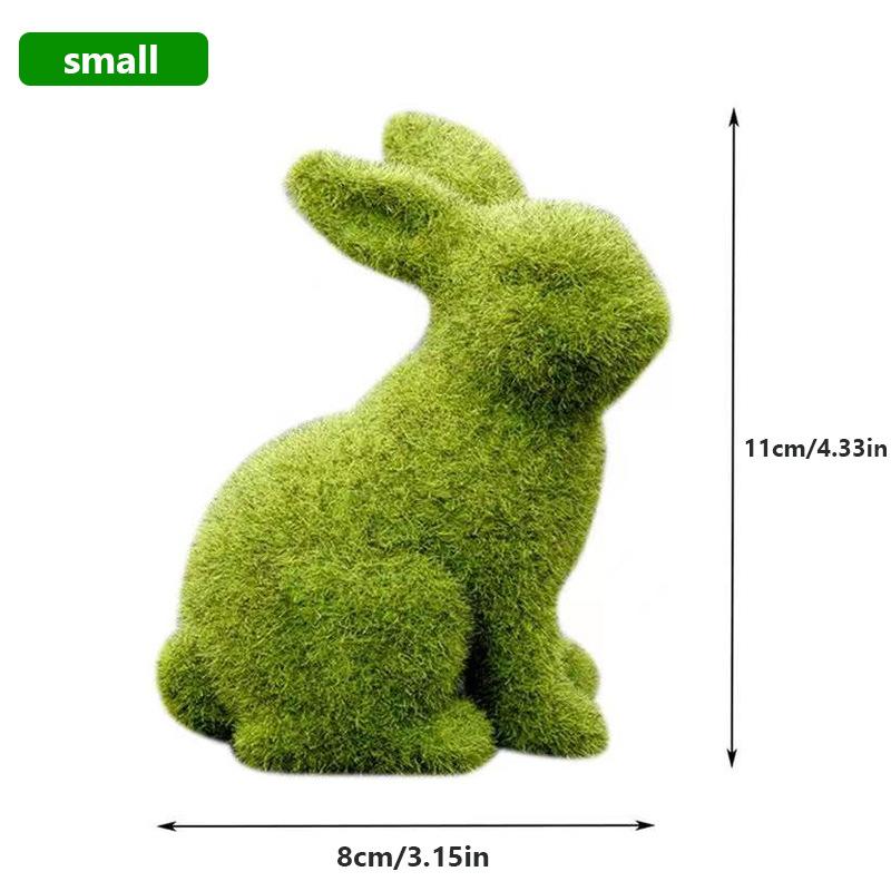 Смола Садовый Садовый Декор Кролик Пасхальный Пасхальный 1 шт. Украшение Статуэтка Кролик Ворсистый Домашний Декор Хрустальный Снежинка Украшение
