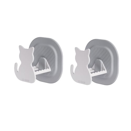 Kitchen Sponge Holder, 2PCS Cute Cat Shape Sponge Holder - Sink Addy with Quick Drying Rack for Kitchen & Bathroom Storage