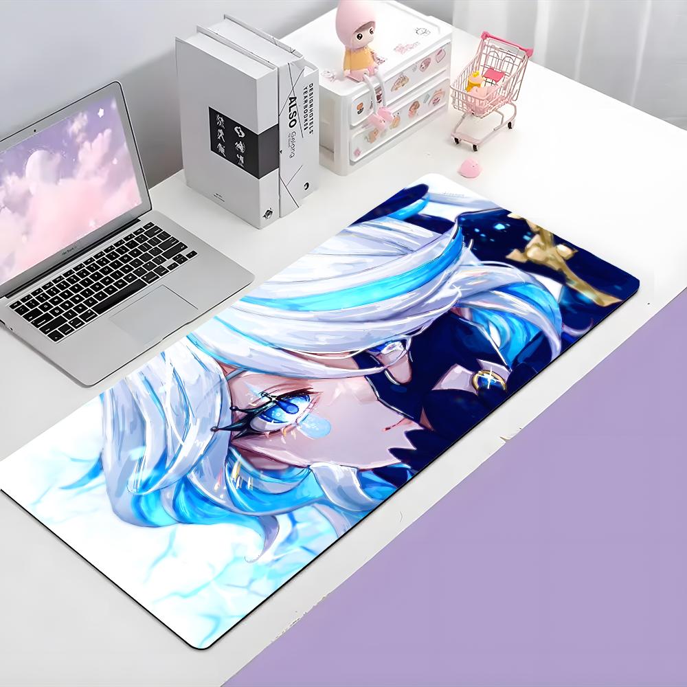 Game Elegant Ggenshin Impact Mouse Pad Large Gaming Mousepad With Thick Stitched Edge Nonslip Desk Mat