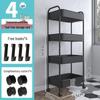 Three-Tier Beauty Salon Storage Cart for Hair and Spa Tools